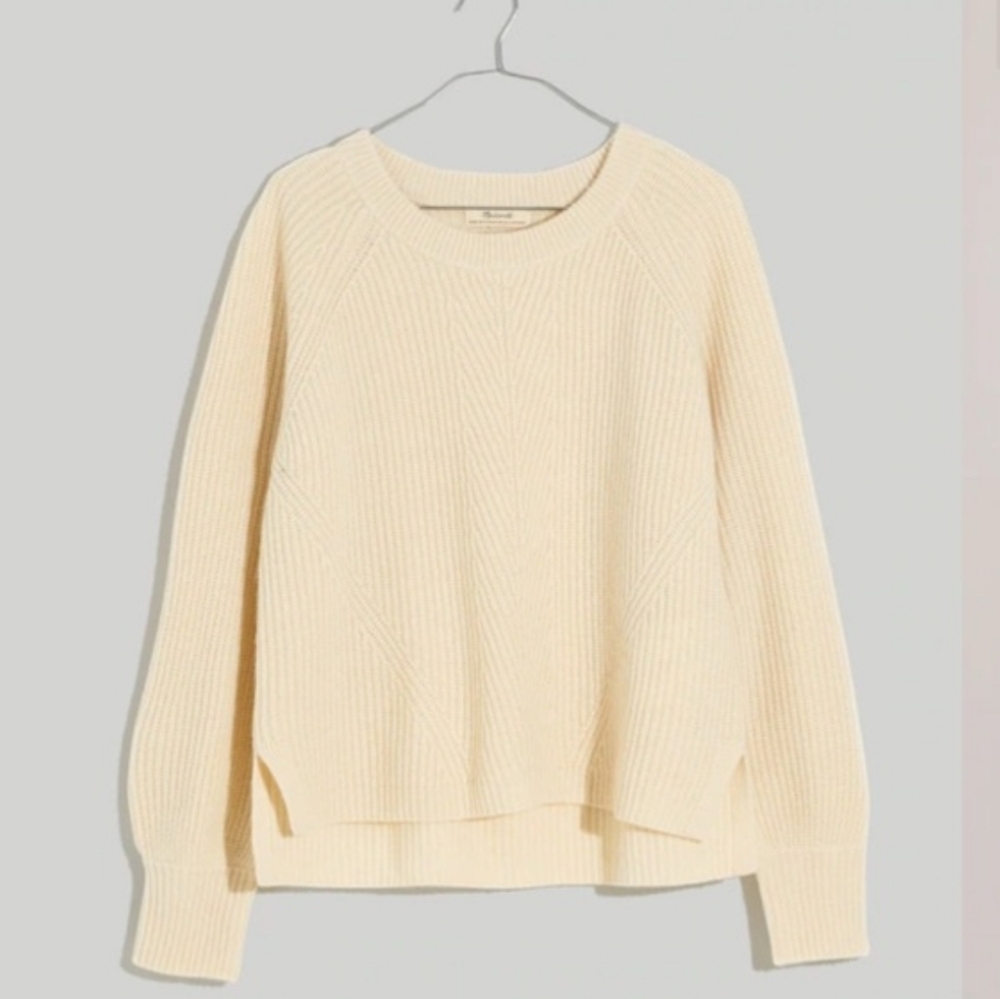 Madewell Sweater Fisherman reSourced Cashmere Ribbed - Picture 11 of 12